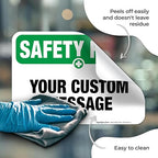 Custom Safety First Sign, OSHA Sign, 10x7 Inches, 4 Mil Vinyl Decal Stickers - Image 7