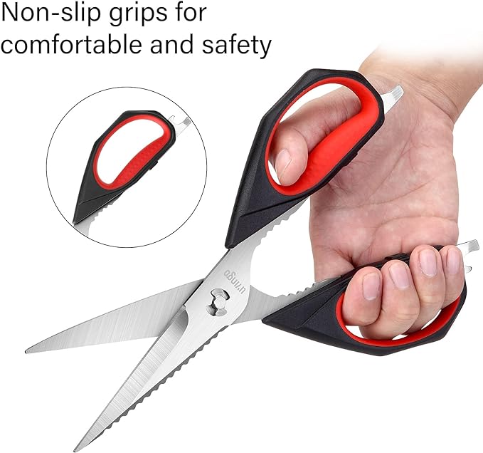LIVINGO Kitchen Scissors, 2 Pack 9.25" Utility All Purpose Poultry Shears Heavy - Image 5