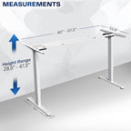 VIVO Dual Motor Electric Sit Stand Desk Frame, 220 lbs Capacity, Memory - Image 3