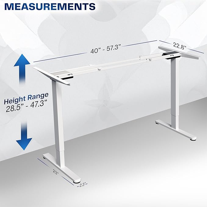VIVO Dual Motor Electric Sit Stand Desk Frame, 220 lbs Capacity, Memory - Image 3