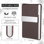 Eaasty 4 Pcs PU Leather Business Card Holder Case - Image 3