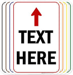Custom Arrow, Custom Directional Sign, Up Arrow, 12x18 Inches, 55 mil thick by MySignCenter