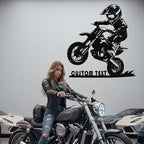 Custom Motorcycle Metal Signs Personalized Dirt Biker Name Sign Custom Garage - Image 6