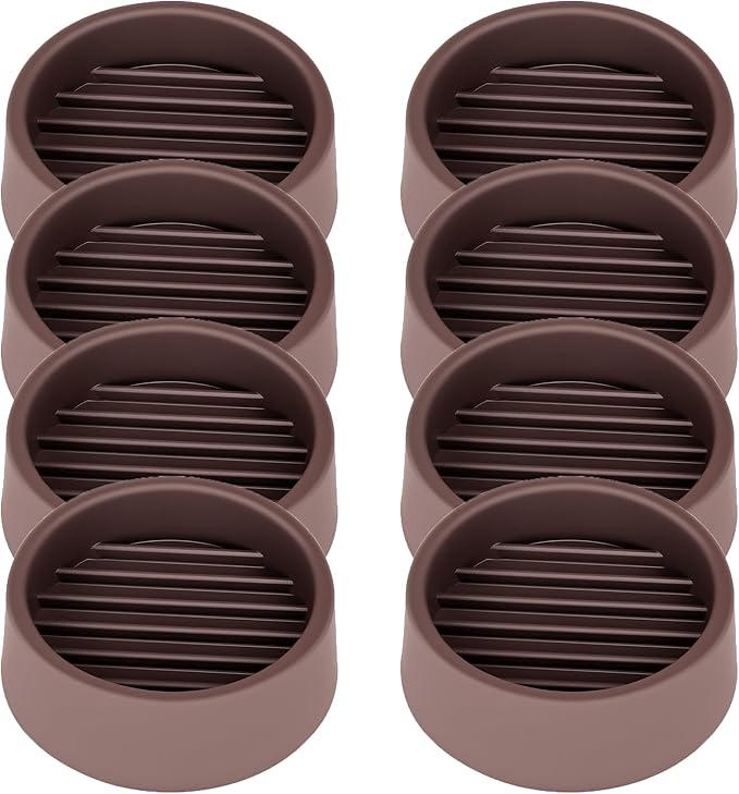 Non Slip Furniture Pads, 1.5” Round Rubber Caster Cups, Anti-Slip Gripper by VOCOMO