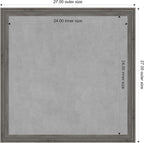 Amanti Art Grey Framed Magnetic Board 27x27 Medium Vision Board - Image 4