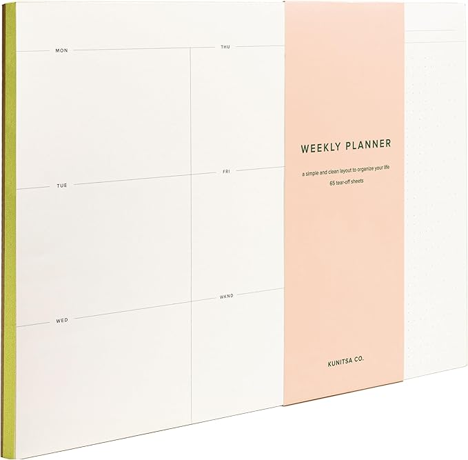 Weekly To-Do List Notepad – Desk Pad by KunitsaCo