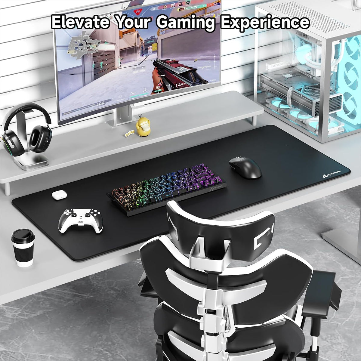 ATTACK SHARK CM02Pro Gaming Mouse Pad for Esports Speed Large Mouse mats for ...