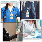 ID Badge Holder with Lanyard, Autism Awareness Retractable Badge Holders Reels - Image 3