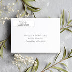 White Personalized Return Address Labels Without Dispenser - Image 3