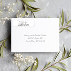 White Personalized Return Address Labels Without Dispenser - Image 3