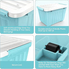 Nazhura 97 Quart Plastic Storage Bin, Large Storage Container, 97 Qt-4 Pack - Image 8