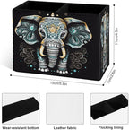 Famame Vintage Lotus Ethnic Elephant Pencil Holder - Image 4