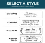 Personalized Return Address Labels - Custom Address Stickers on Sheets (50-1000 Labels) (Black and White)