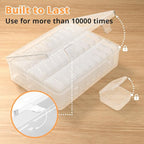 Mathtoxyz Bead Organizer Box, Mini Clear Storage Containers - Image 4