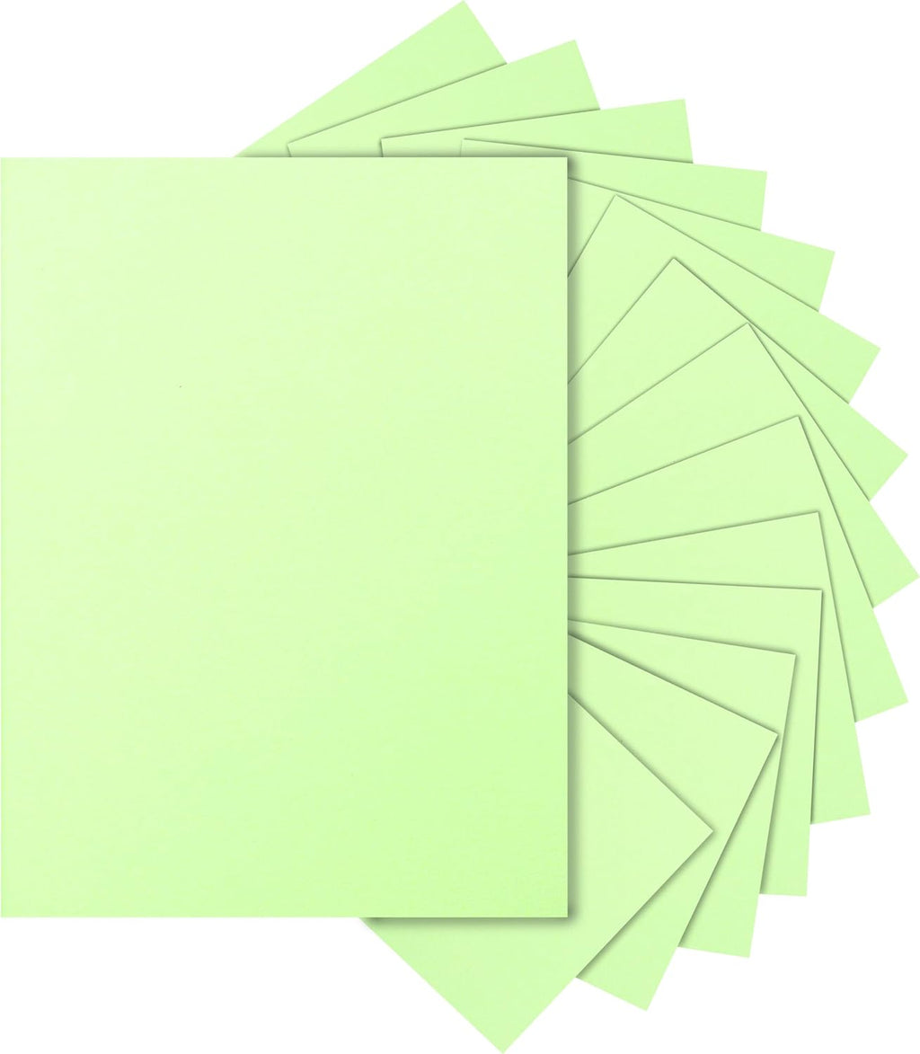 Silunkia 300 Sheets Light Green Cardstock 8.5 x 11 Craft Paper, 75lb Thick