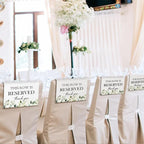 ChissNook Reserved Seating Chair Signs, This Row Is Reserved Pew Cloths Seating - Image 4