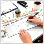 MOSA BEAR Undated Weekly Planner, 60-Week Horizontal Layout Desk Planner Daily - Image 5
