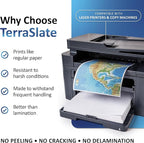 TerraSlate Premium Waterproof Paper, 5 MIL 8.5” x 11”, Laser Printer & Copy - Image 4