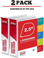 Ring Binder Depot 3, Professional Angle D Ring Binder 2.5 Inch, Presentation - Image 2