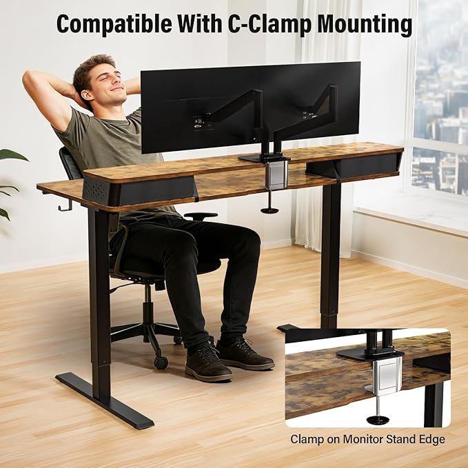 Kingant 55 x 24 Inch Electric Standing Desk - Image 8