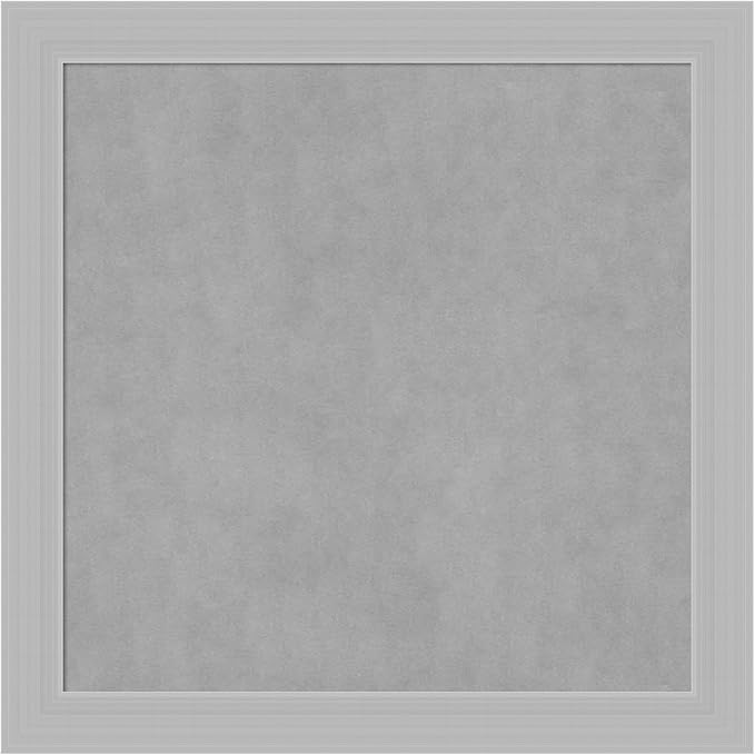 Amanti Art Silver Framed Magnetic Board 28x28 Medium Vision Board by AmantiArt