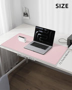 Leather Desk Pad Protector, Mouse Pad, Office Desk Mat, Non-Slip PU Leather - Image 5