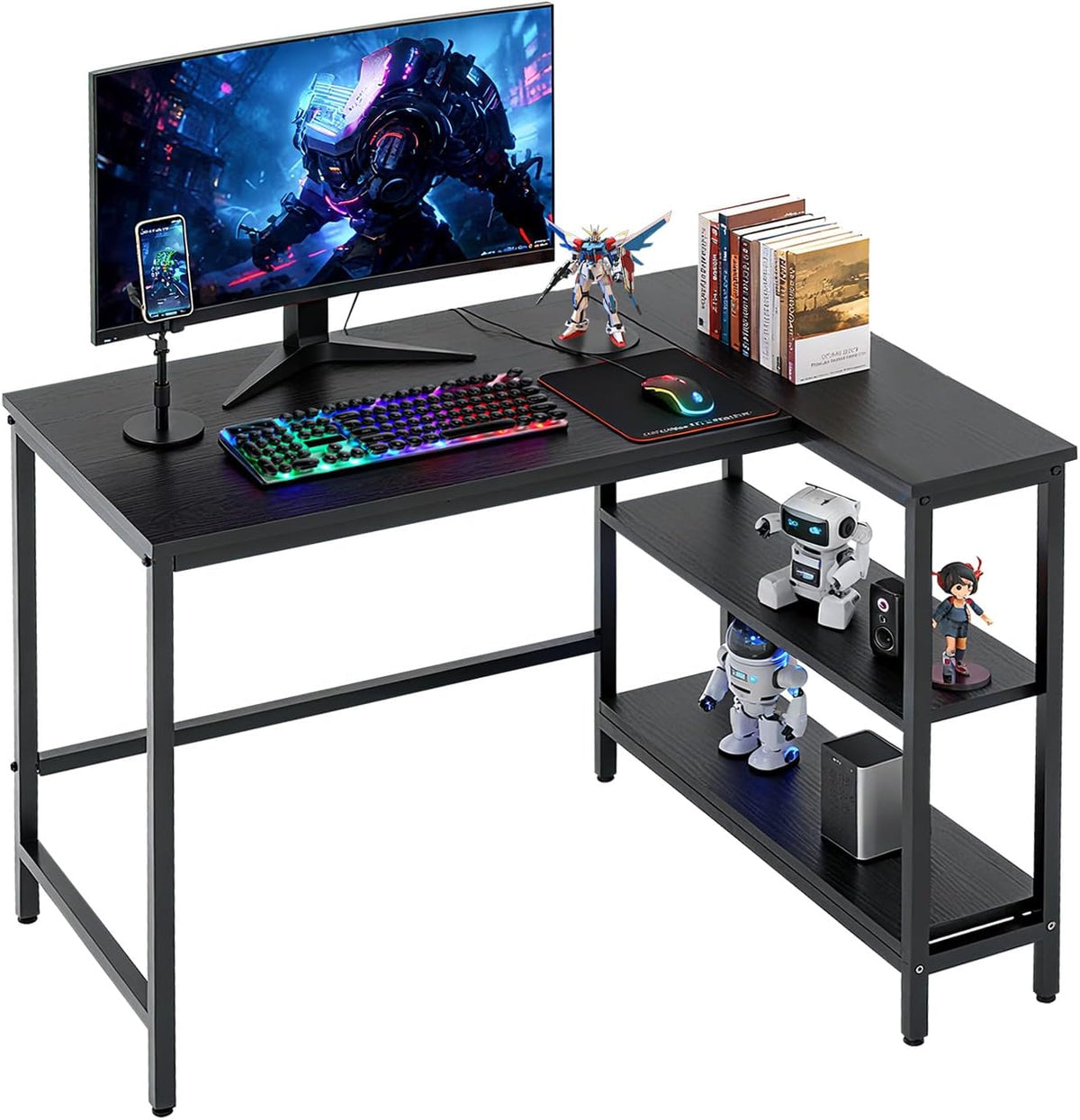 FDW L-Shaped Gaming Desk 39 Inch Computer Desk Corner Desks with Reversible S...