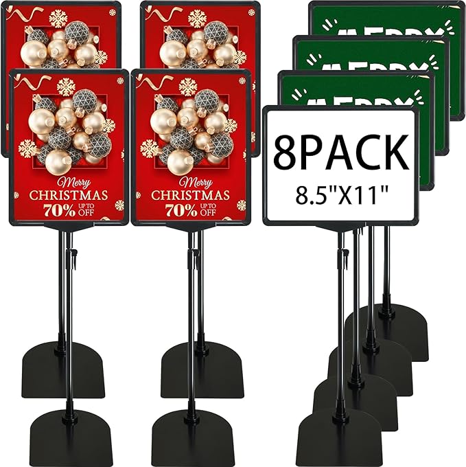 ONCEMORE Sign Holder, 8.5 x 11 Inch Sign Stand by ONCEMORE