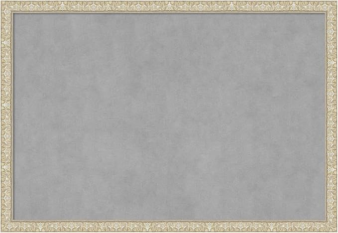 Amanti Art Silver Framed Magnetic Board 26x38 Large Vision Board by AmantiArt