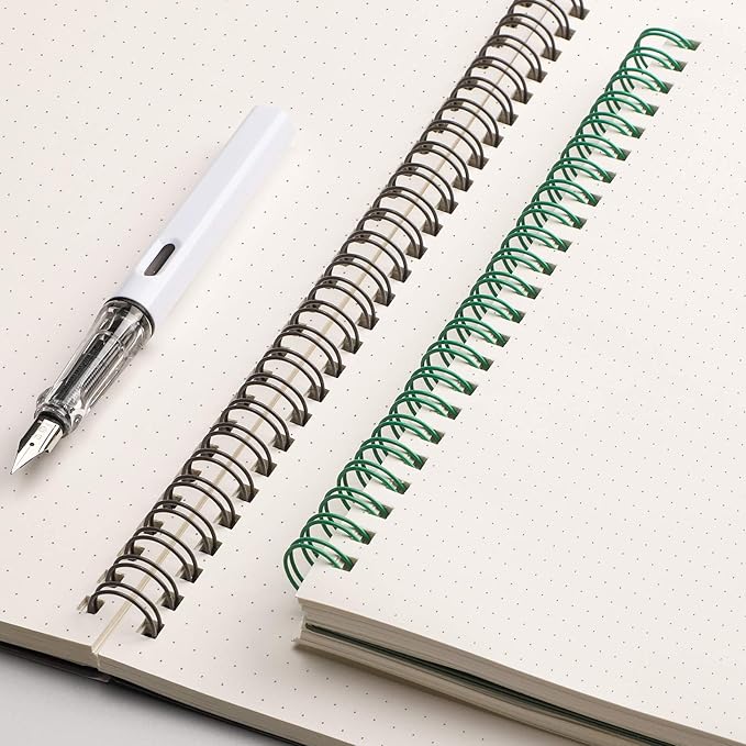 EMSHOI Dotted Journal Spiral Notebook 7.48" x 10.15" - Image 4