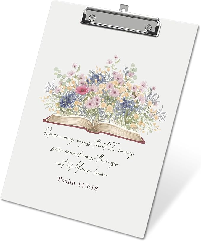 APIILVPQ Wild Flower Clipboard, Bible Verse Clipboards by Unknown