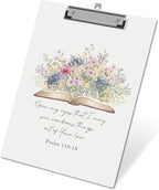 APIILVPQ Wild Flower Clipboard, Bible Verse Clipboards by Unknown