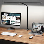 ShineTech Led Desk Lamp for Office Home, Bright Double Head Desk Light by ShineTech