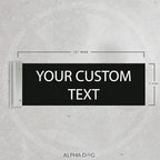 ALPHA DOG SIGNS Custom Projecting Hallway Nameplate, Personalized 2-Line Text - Image 2