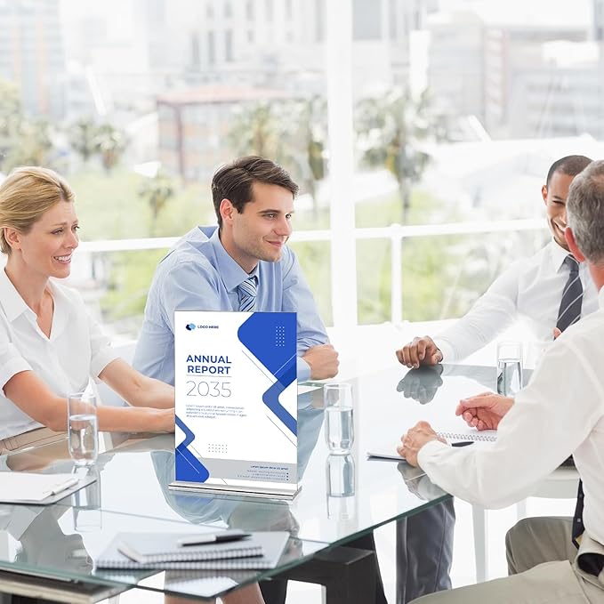 Daofary 26 Pack Acrylic Sign Holder 4 x 6 Clear Display Table Signs Stand - Image 4
