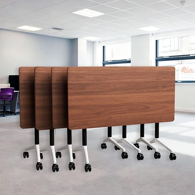 Goakwwuz Conference Room Table, Folding Conference Tables, Thicken Grey Tabletop by Goakwwuz
