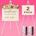 2 Pack White Easel Stand for Sign & Poster by VAIIGO