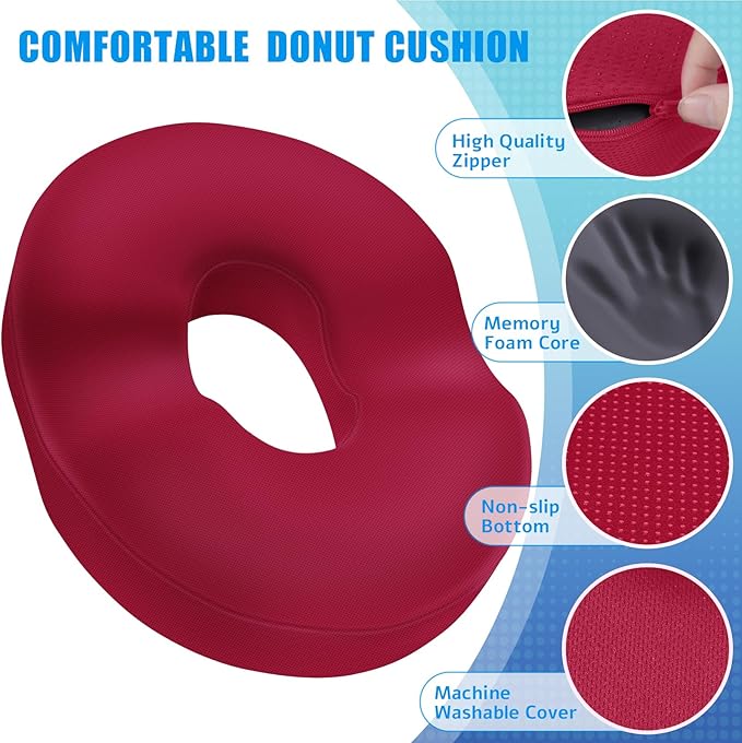 BlissTrends Donut Pillow Seat Cushion, Donut Chair Cushions - Image 3