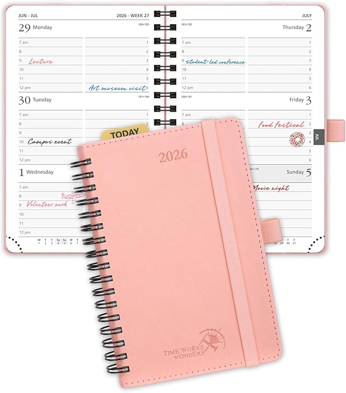 POPRUN Pocket 2026 Planner Weekly and Monthly by POPRUN