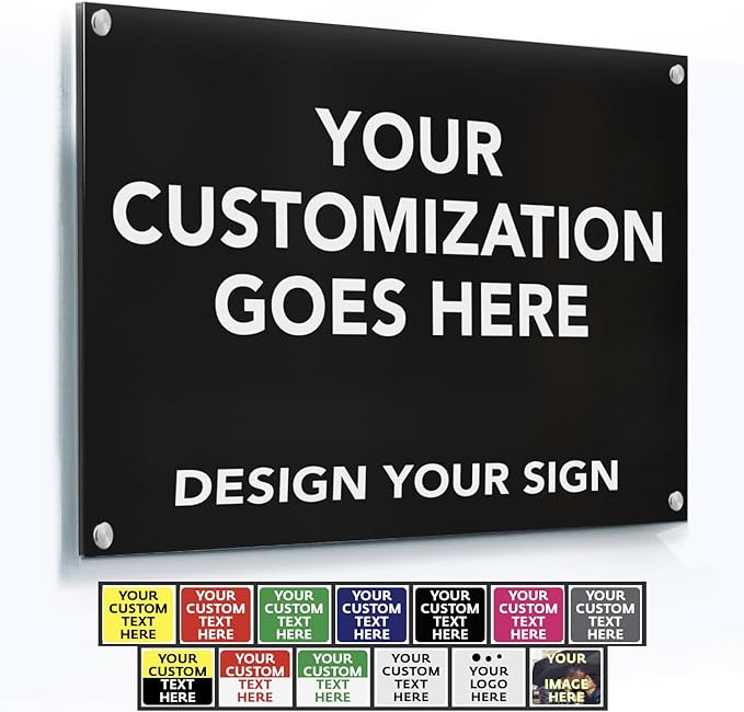 Custom Outdoor Metal Signs, Personalized Aluminum Signs by SpeedyOrders