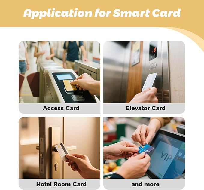 SLE4442 Contact IC Cards– ISO PVC Smart Chip Cards - Image 3