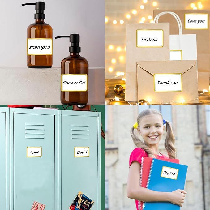 Yeachlaing 2" x 3" 200 PCS Name Labels, Waterproof Blank Name Tag Stickers - Image 4