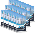 Acrylic Sign Holder 4x6, 21 Pack Clear Table Menu Vertical Double Sided Display by Unknown