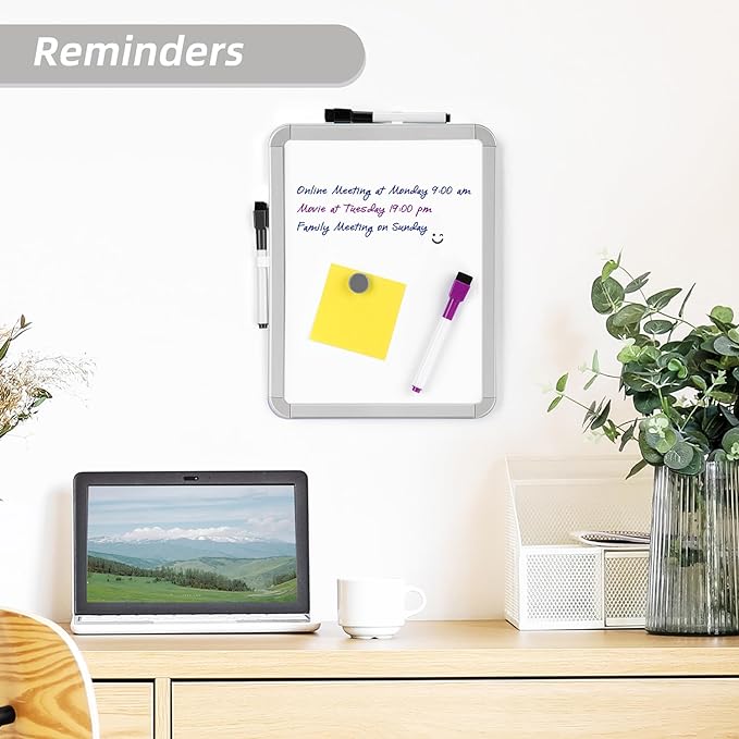VUSIGN Small Dry Erase Whiteboard, 8.5 x 11 Inches White Board - Image 3