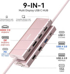 HODO USB C Docking Station Dual Monitor Adapter - Image 2