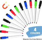 Kosiz 200 Pcs Magnetic Dry Erase Markers Fine Point Tip Whiteboard Markers - Image 3