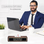 Business Wood Name Plate for Desk | Custom Desk Name Plate Personalized Gift - Image 5