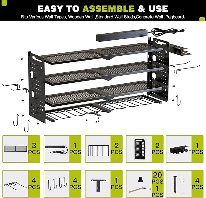 NattyDot Power Tool Organizer Wall Mount - Image 7