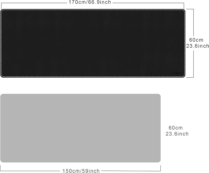 Mydours Extra-Long 67" x 24" Desk Mat, PU Leather Surface - Image 3