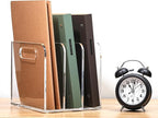 AIDIMOO Acrylic Magazine File Holder, 3 Vertical Compartments Desk Document - Image 9